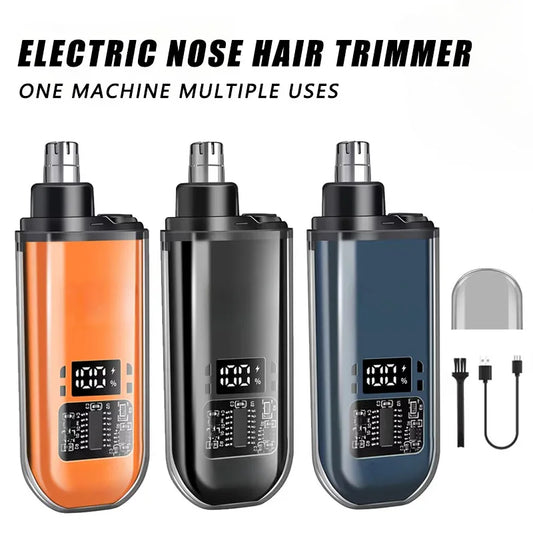 Rechargeable Electric Nose & Hair Trimmer – Multi-Function, Washable, Unisex