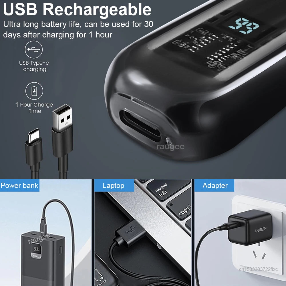 Mini Nose Hair Trimmer – USB Rechargeable & Painless