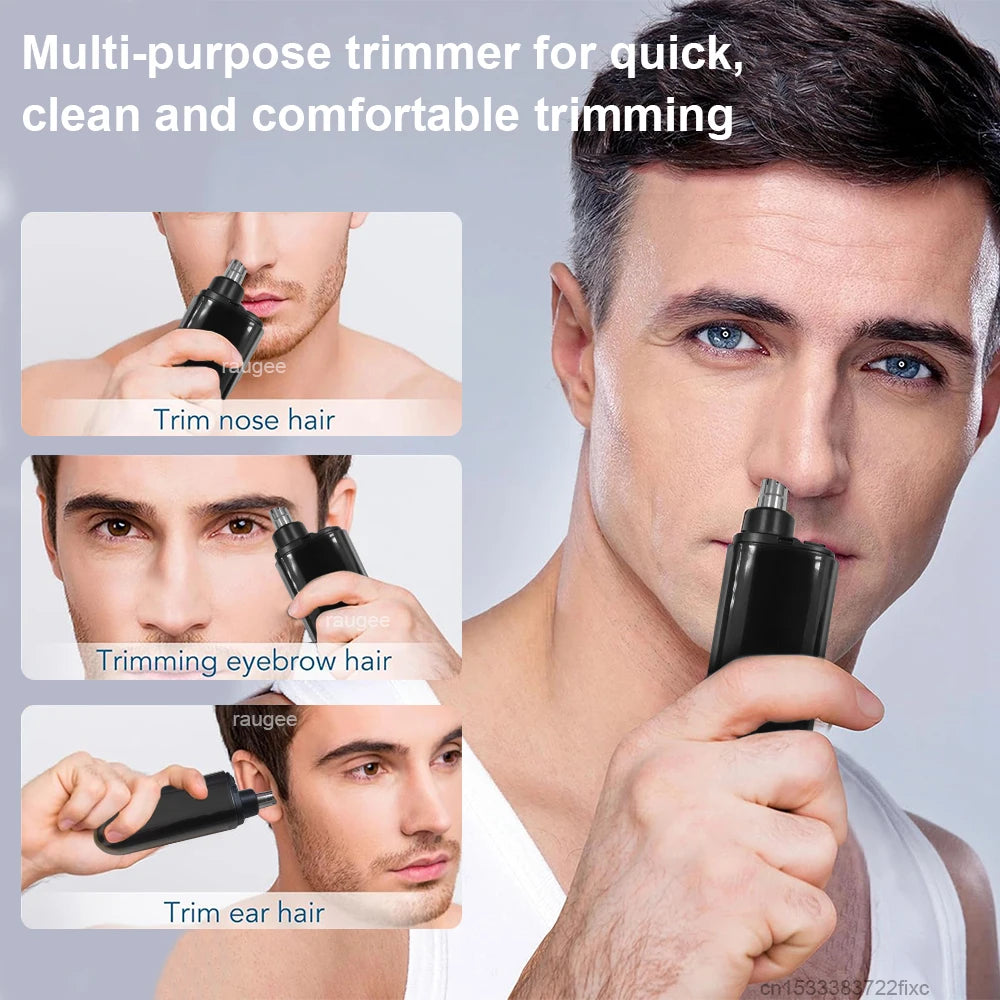 Mini Nose Hair Trimmer – USB Rechargeable & Painless