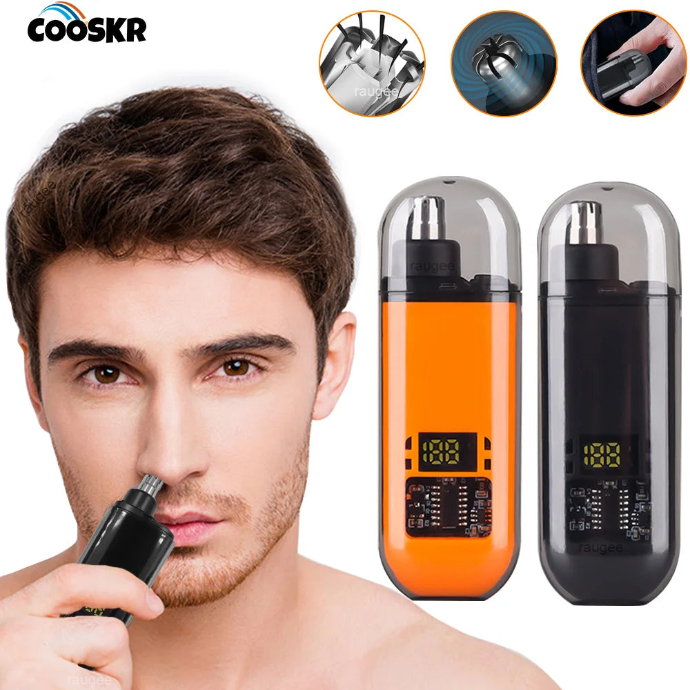 Mini Nose Hair Trimmer – USB Rechargeable & Painless