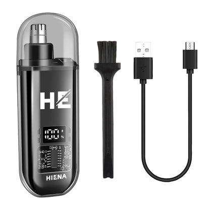 HIENA Mini Rechargeable Nose & Ear Hair Trimmer – Wet/Dry, Portable, Eyebrow Clipper