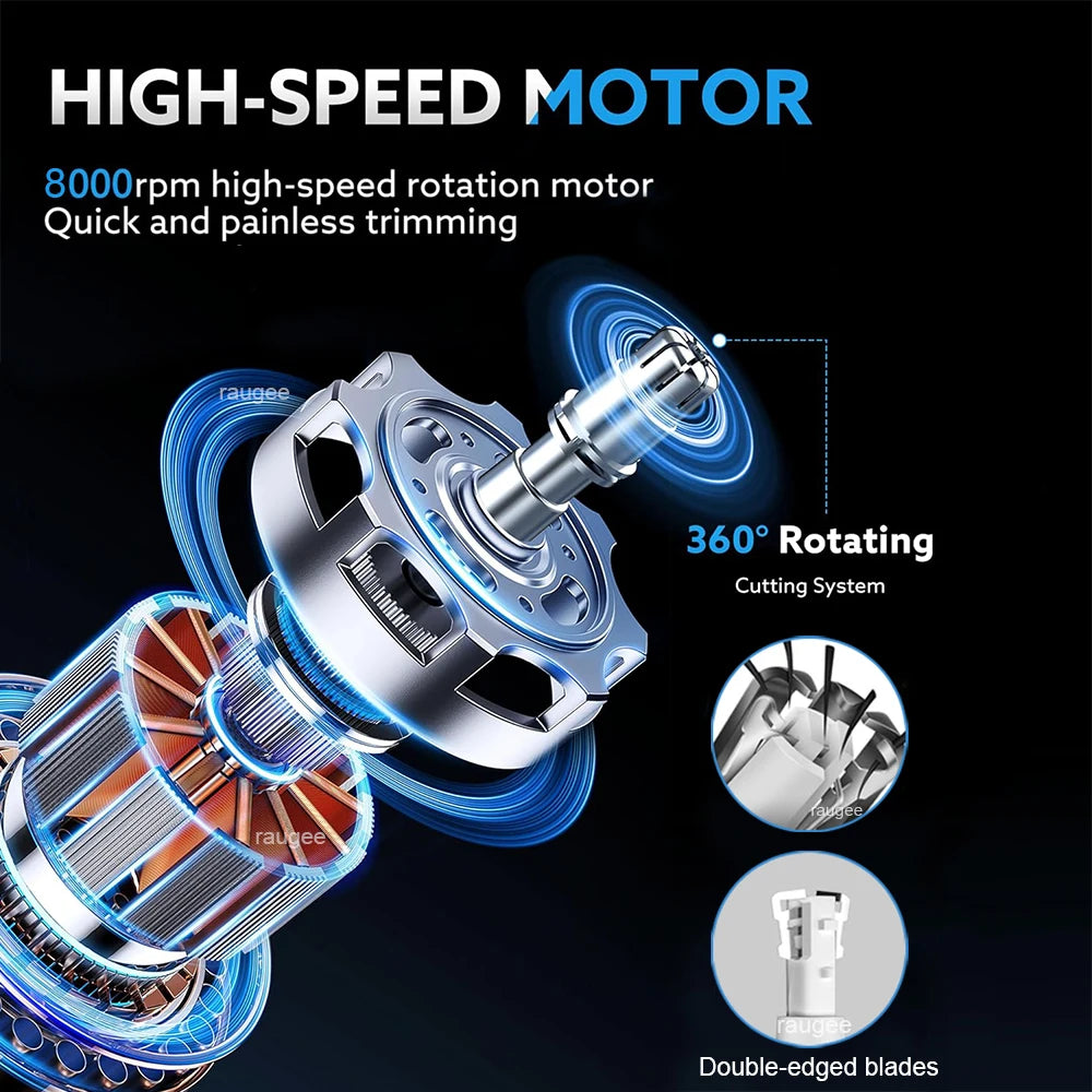 Mini Nose Hair Trimmer – USB Rechargeable & Painless