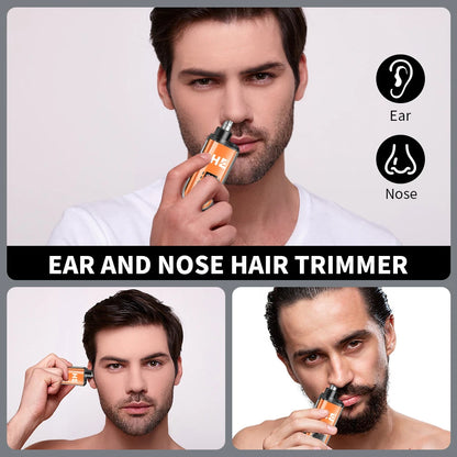HIENA Mini Rechargeable Nose & Ear Hair Trimmer – Wet/Dry, Portable, Eyebrow Clipper